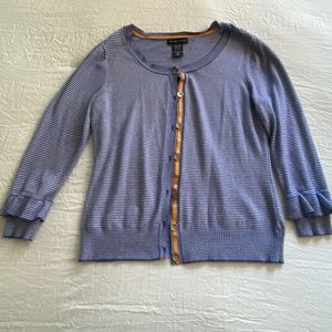 NY & Co striped cardigan sweater
